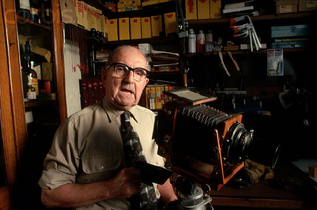 Stuart. Eric Hosking's Bird Photographer.( Black & White.)