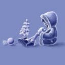 Dijete se igra uz Božićni bor download besplatne slike pozadine za mobitele