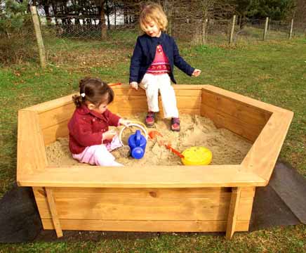 wood sandbox plans