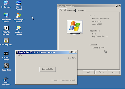 Hiren's Boot CD 11.1 - Mini Windows XP