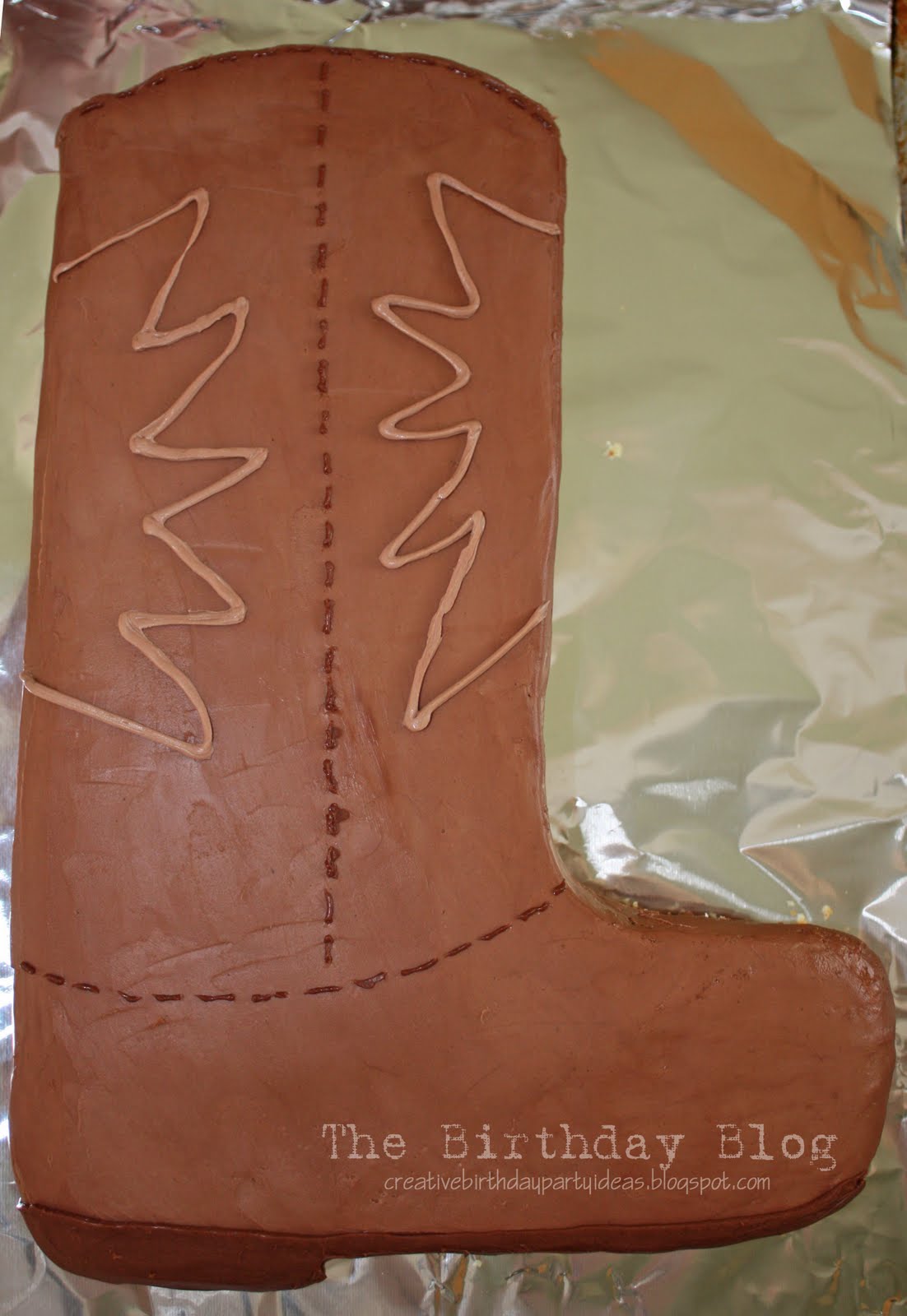 Cowboy Boot Cake Template Printable