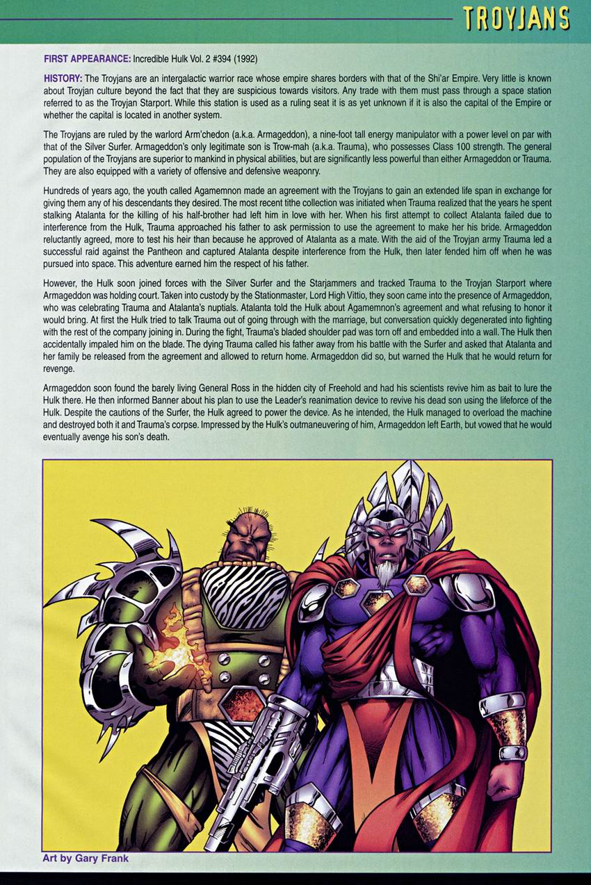 Read online The Official Handbook of the Marvel Universe: Hulk comic -  Issue # Full - 42