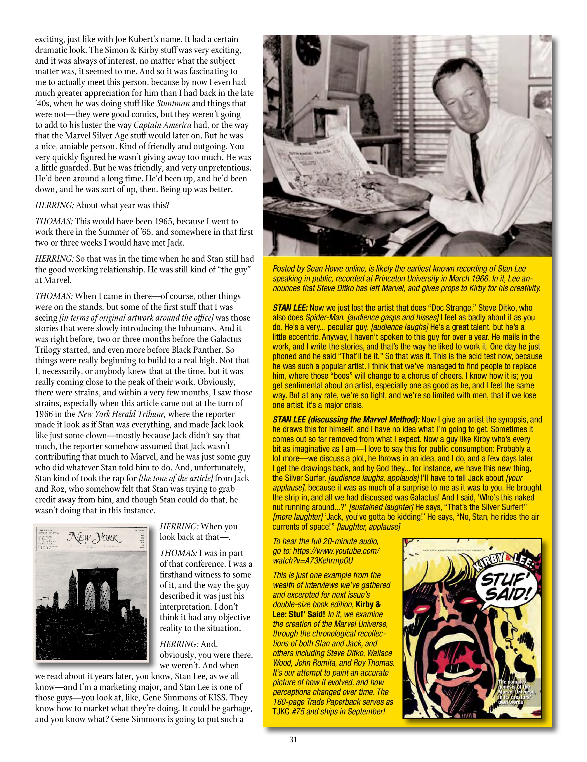 Read online The Jack Kirby Collector comic -  Issue #74 - 33