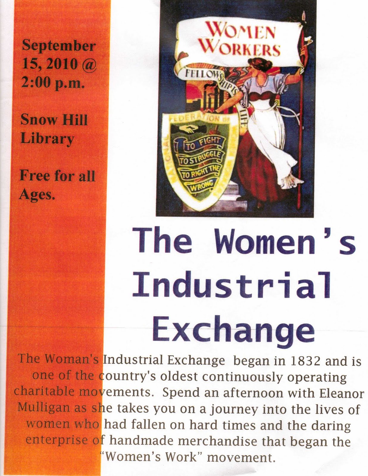 Delmar Historical And Art Society The Women's Industrial Exchange
