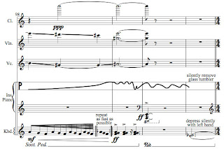 Bleu 3 musical score by Jean-Francois Charles