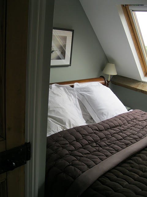 Our silk and velvet quilt is one of my favourite Modern Country bedroom accessories.