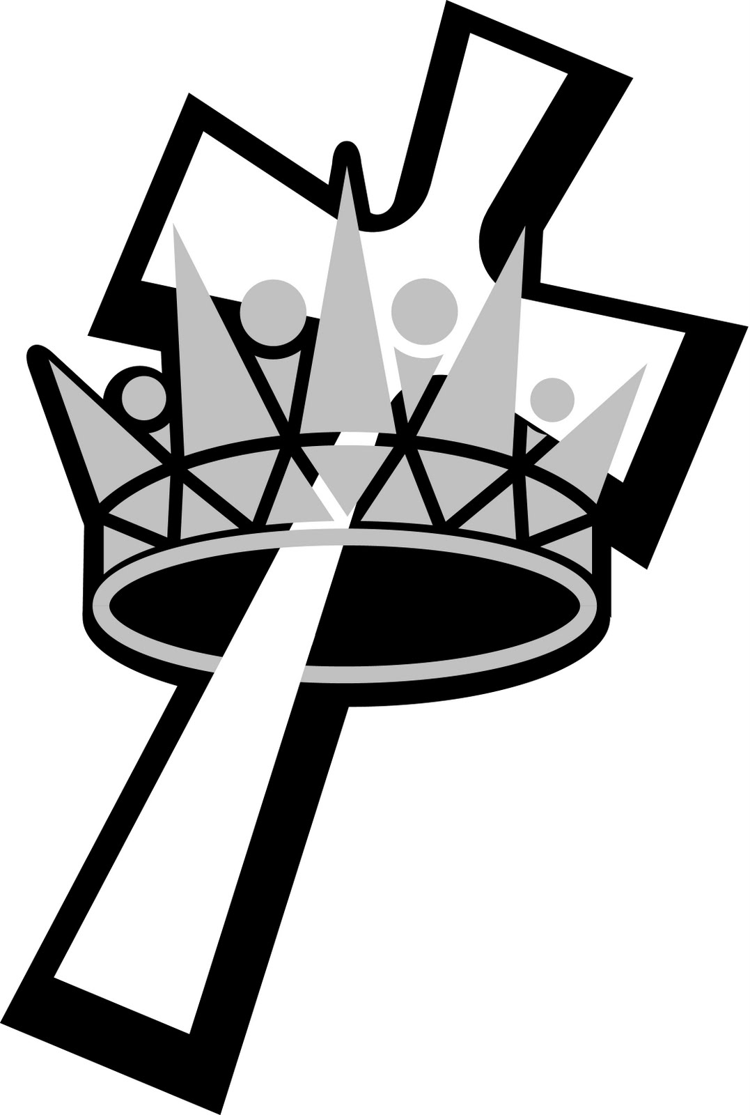 clipart cross and crown - photo #14