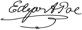 Edgar Allan Poe's signature
