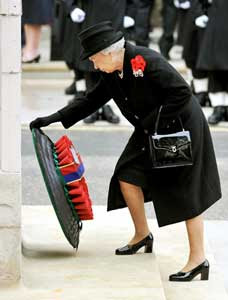 Queen Elizabeth on Remembrance Sunday 2009