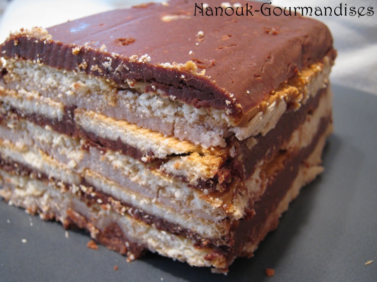Gourmandises: Gâteau chocolat-petits beurre-marrons