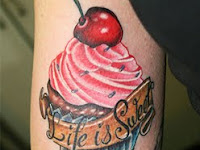 Cherry tattoo-sweet and fresh