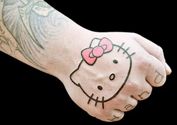 Hello Kitty Tribal Tattoo