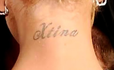christina aguilera tattoo xtina