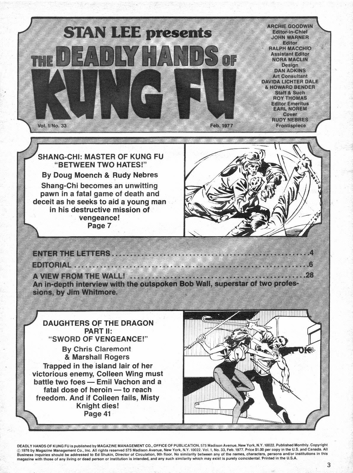 Read online The Deadly Hands of Kung Fu comic -  Issue #33 - 3