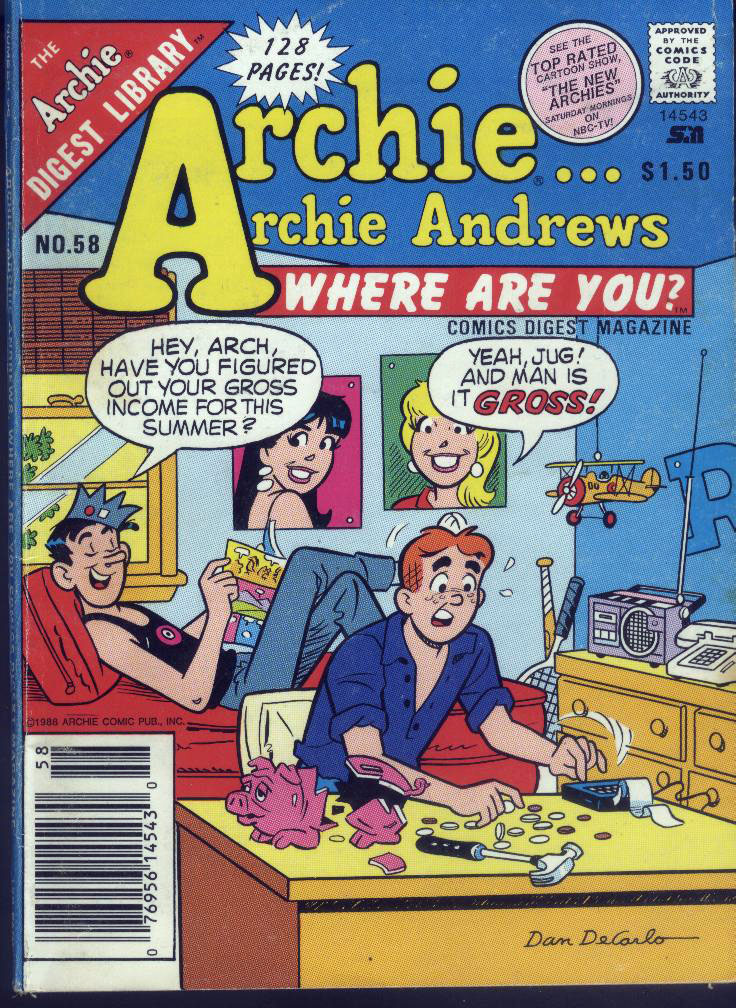 Read online Archie...Archie Andrews, Where Are You? Digest Magazine comic -  Issue #58 - 1