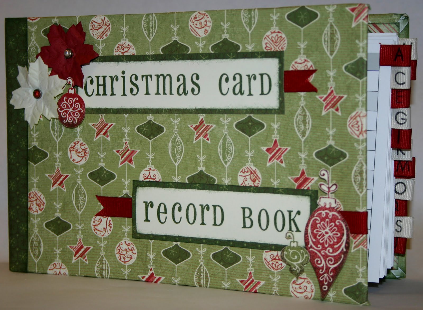 christmas cards so this nifty little christmas card record book ...
