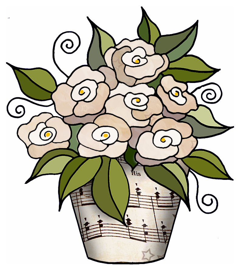 flower music clipart - photo #6