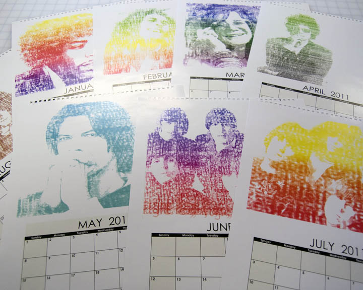 A Day in the Life. Project 2 Classic Rock Calendar Using Typography