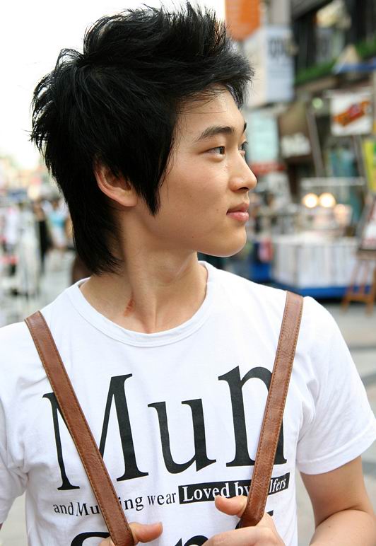long Asian men hairstyle with