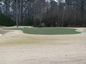 The Bear Trace at Harrison Bay Golf Course Maintenance: Painting the greens