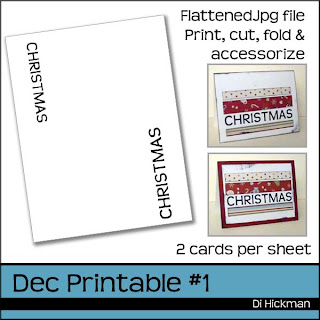 Di Hickman: Christmas Card Printable