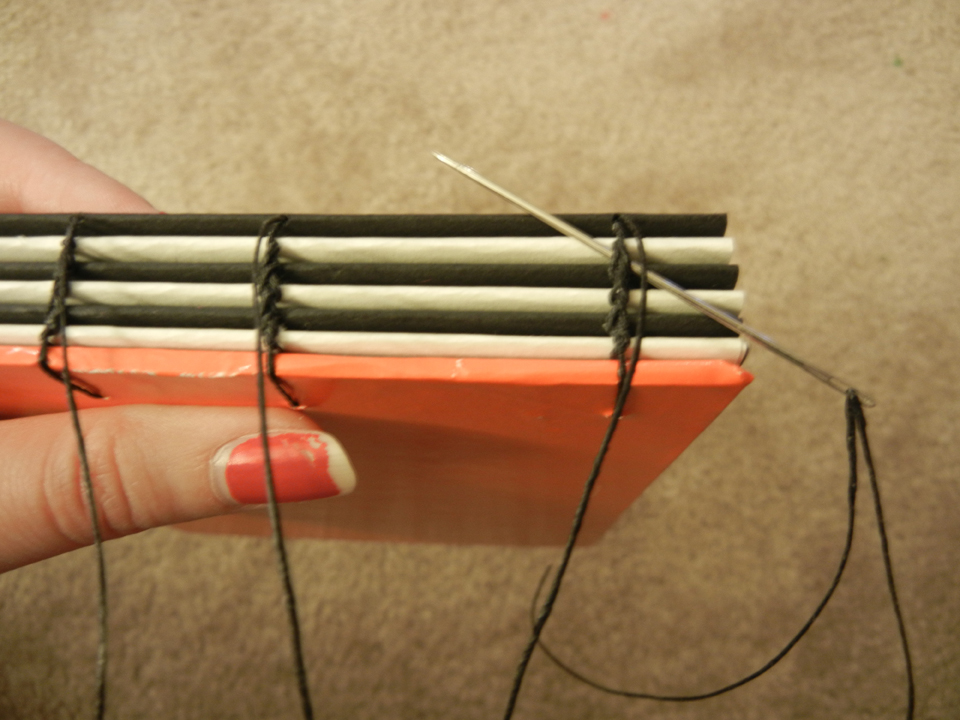 Kate's Creative Saga Process Exposed Spine Bookbinding