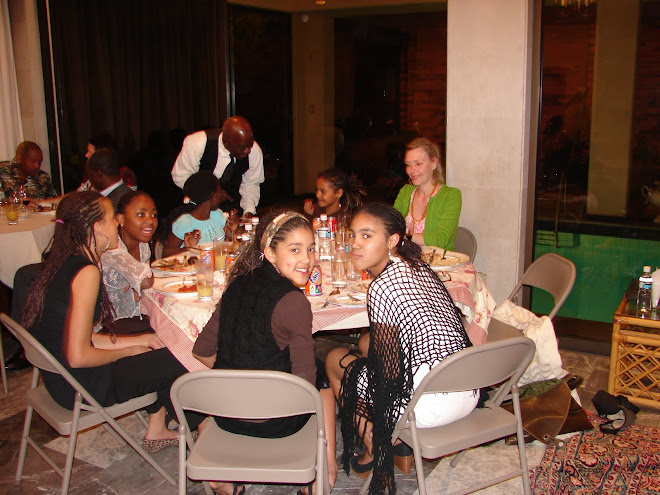 Having dinner at the Cote d'Ivoire Embassy in Mexico City