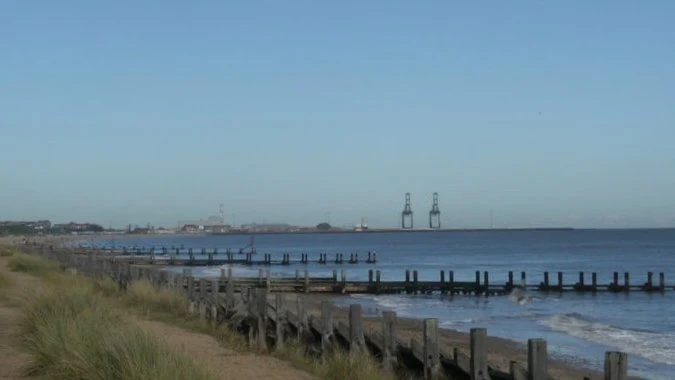 In the distance the cranes on Great Yarmouth outer harbour which started construction in 2007 and was completed in 2010. Now the cranes are to be shipped off and sold having never been used. Personally I thought this was a white elephant of a project from the start. It was conceived as a ferry terminal with a predicted 150,000 trucks passing through each year. With no major road or rail networks to and from Great Yarmouth it was doomed to fail from the start!