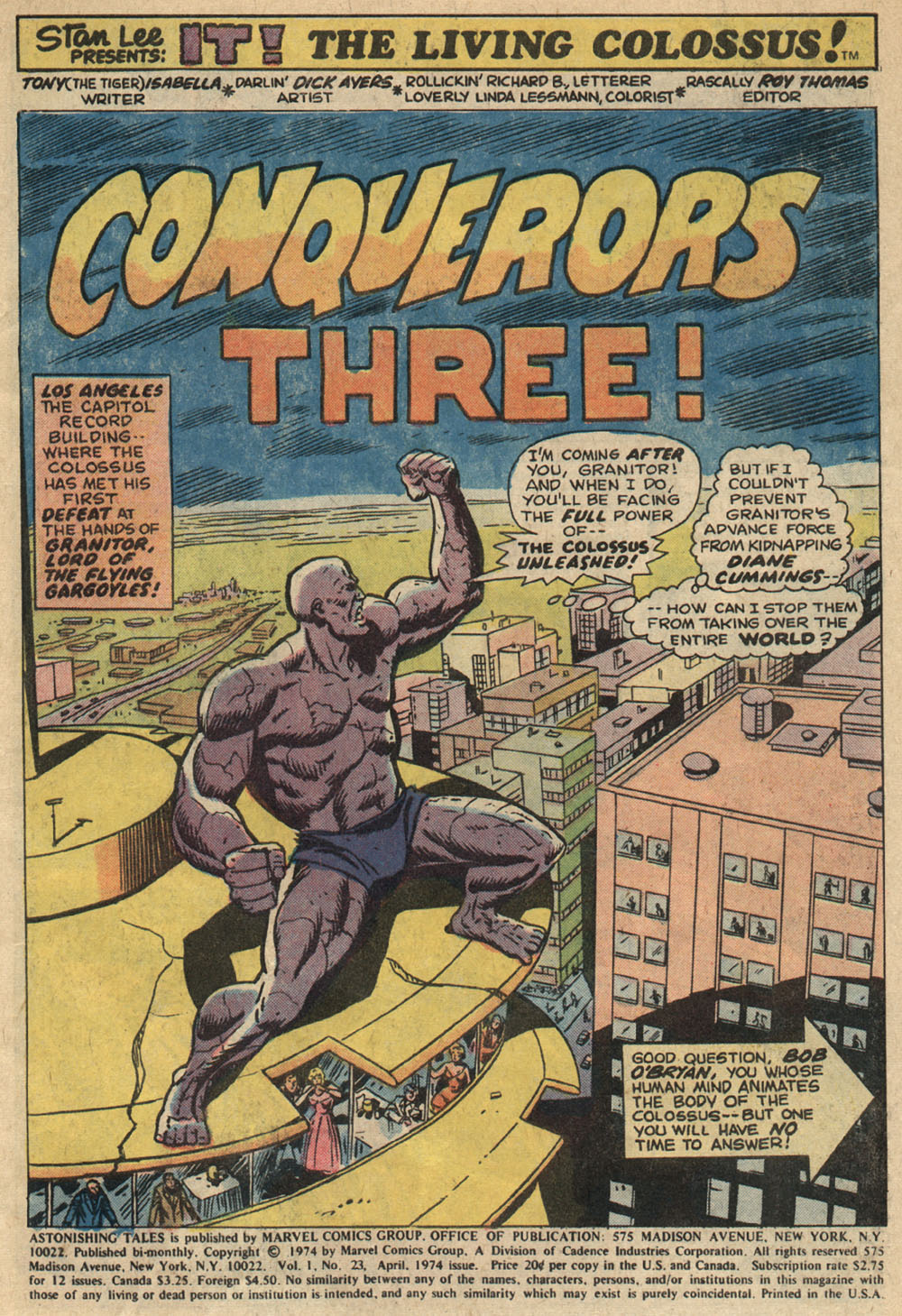 Read online Astonishing Tales (1970) comic -  Issue #23 - 2