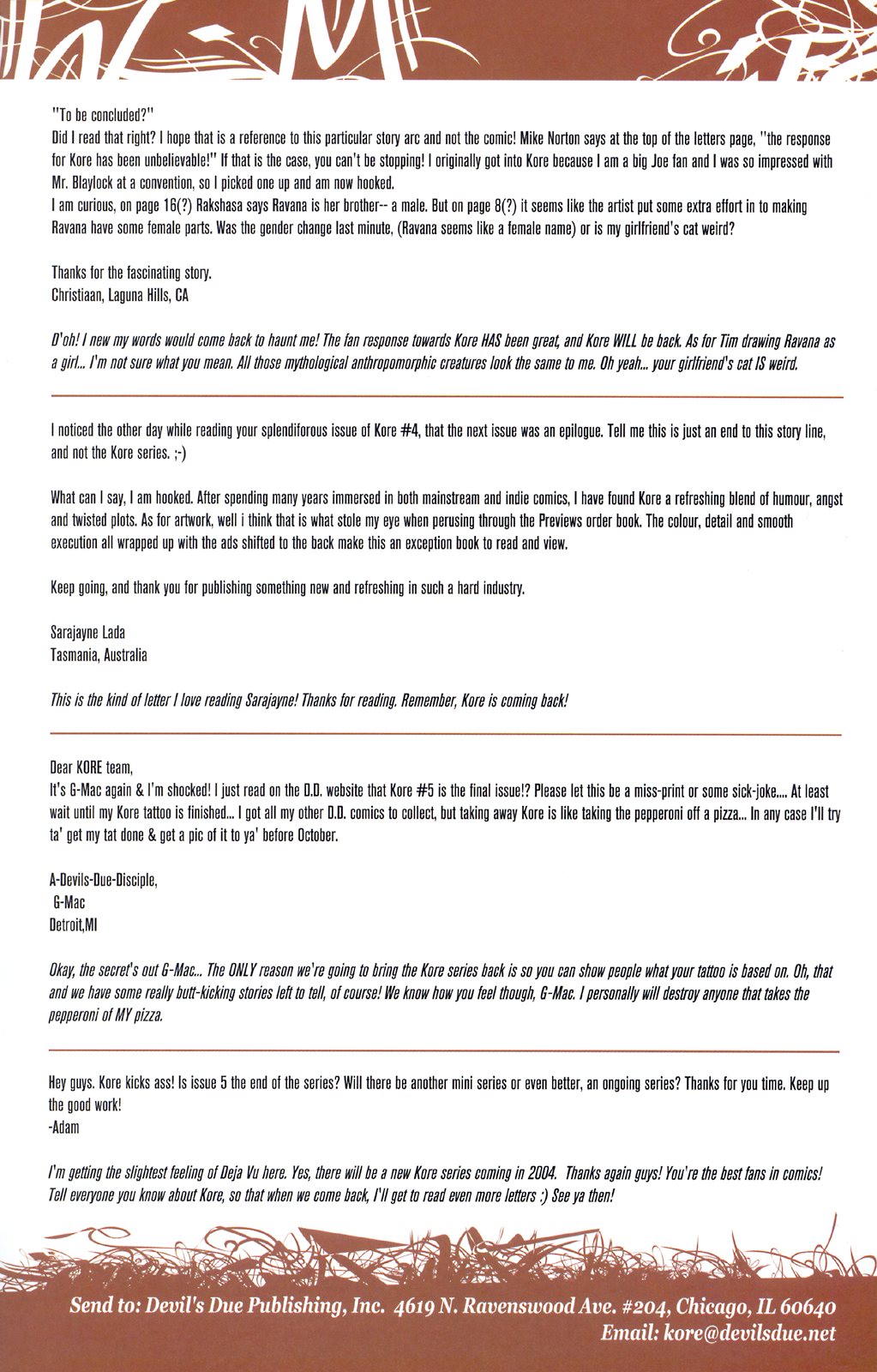 Read online Kore comic -  Issue #5 - 30