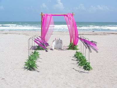 Wedding arches and ceremony decor are the perfect setting for an outdoor or