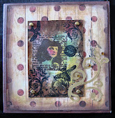 Card with mega stamping