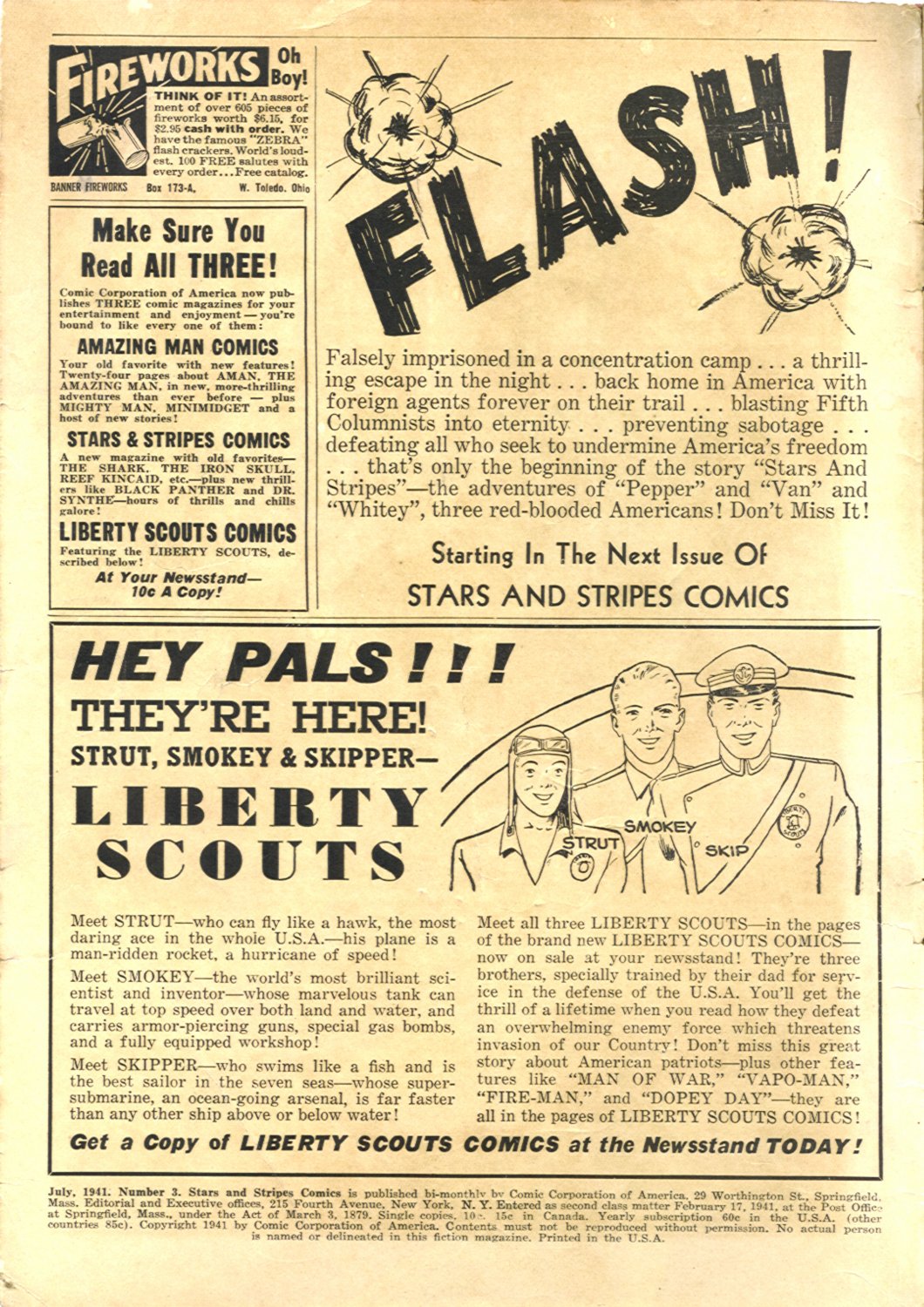 Read online Stars and Stripes Comics comic -  Issue #3 - 2