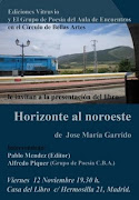 Presentación del poemario de José Mª Garrido