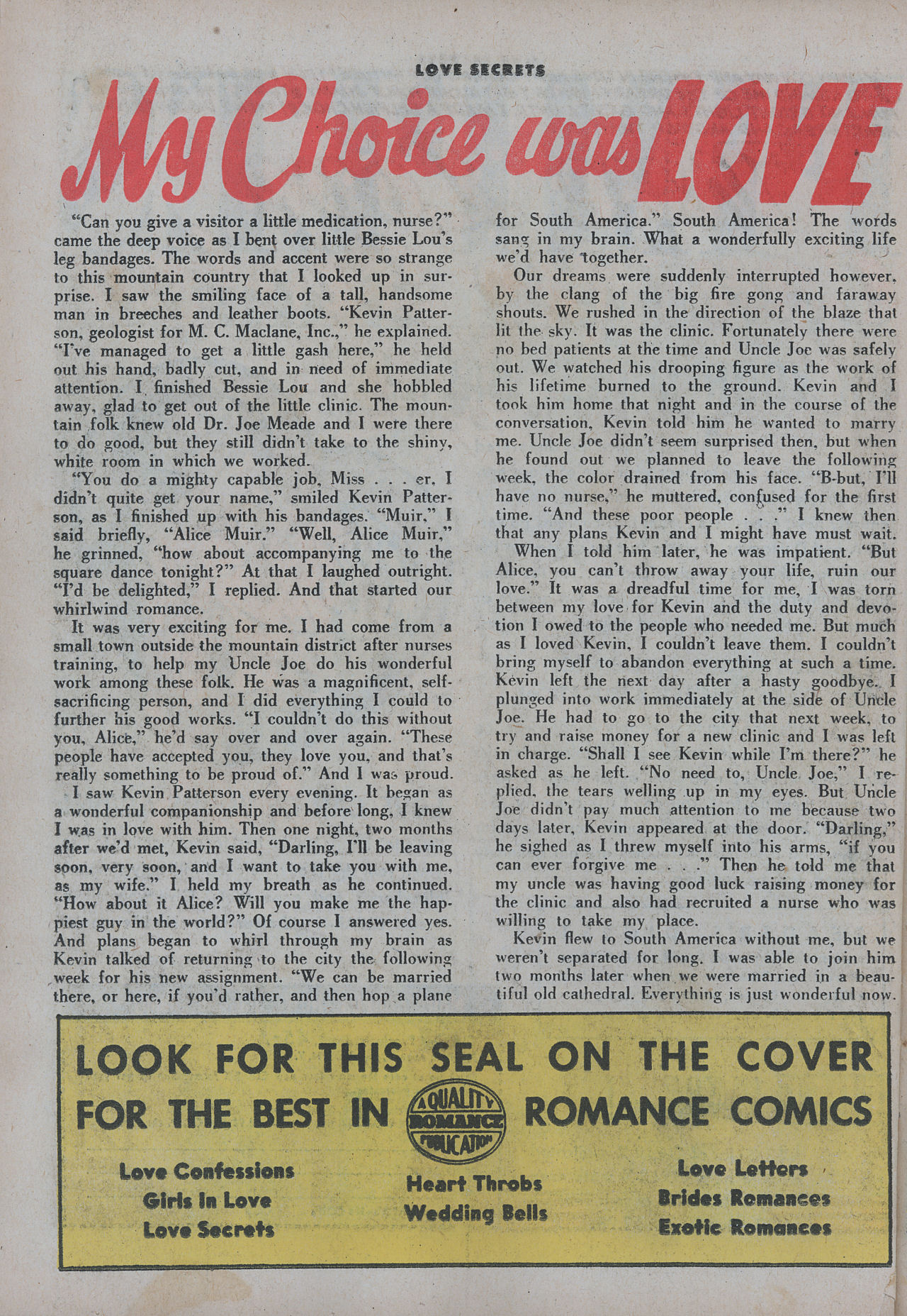 Read online Love Secrets (1953) comic -  Issue #48 - 26