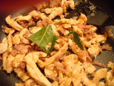 chicken with marsala, herbs, cheese, and breadcrumbs