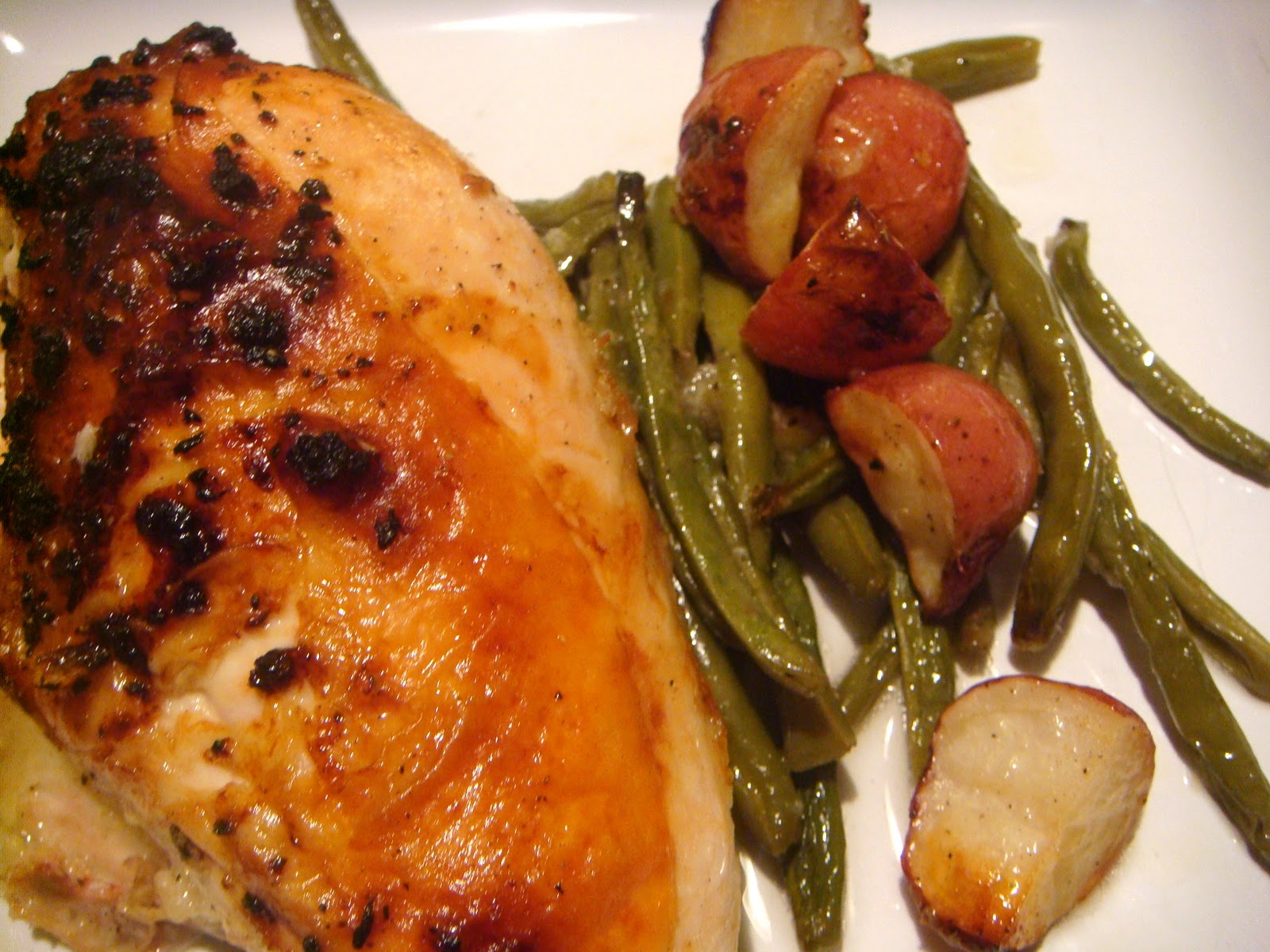 Delicious Dishings PanRoasted Chicken With LemonGarlic Green Beans