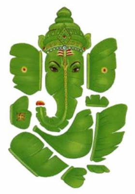 Lord Ganesha Leaves Image - Ganapathi Pictures | Hindu Devotional Blog