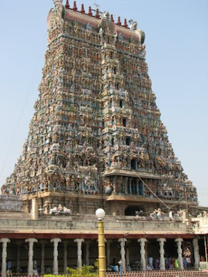 Temple Tower Madurai Meenakshi Temple Tamilnadu