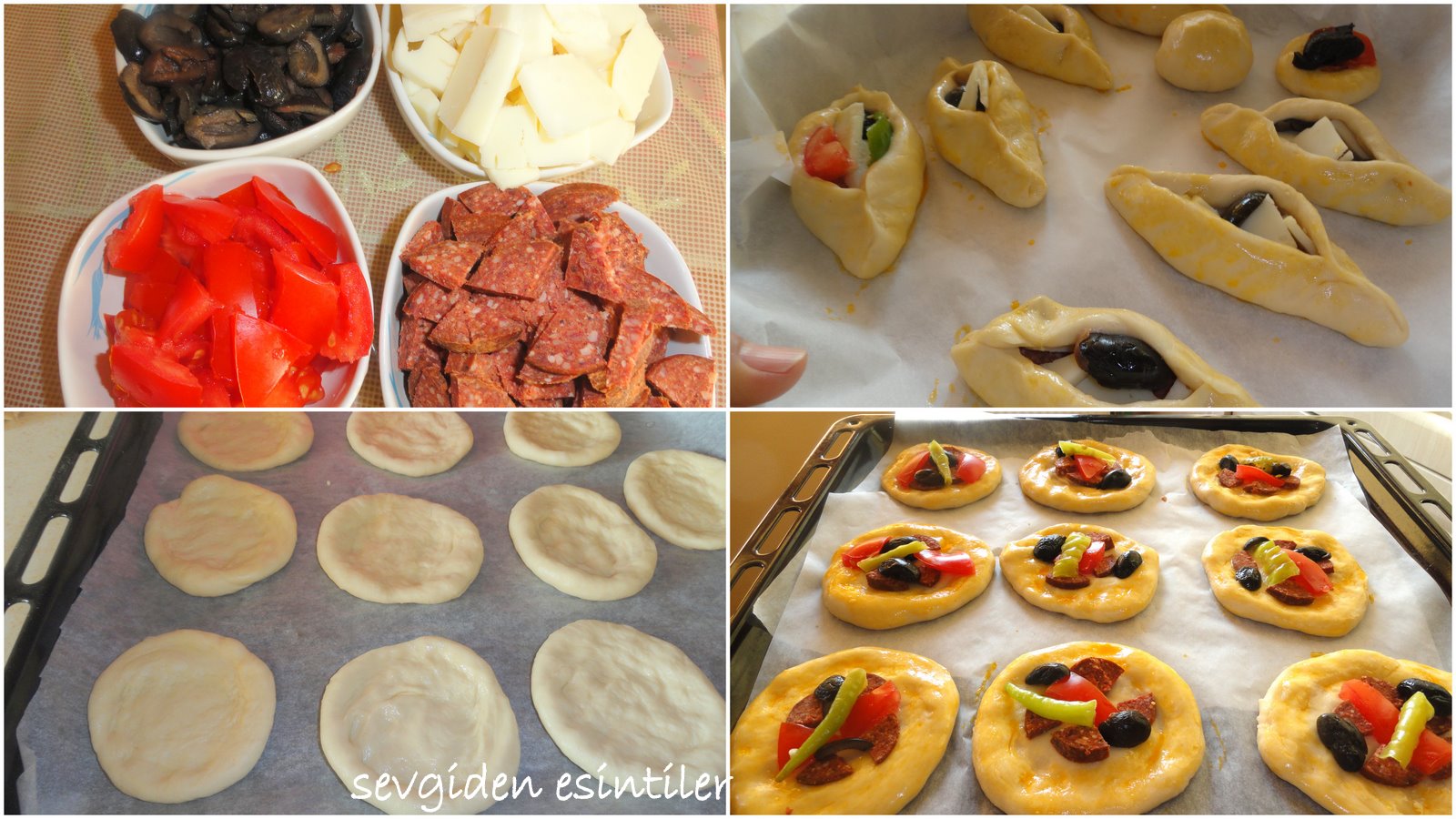 Sevgiden Esintiler Mayalı Minik Pizza ve Pideler..