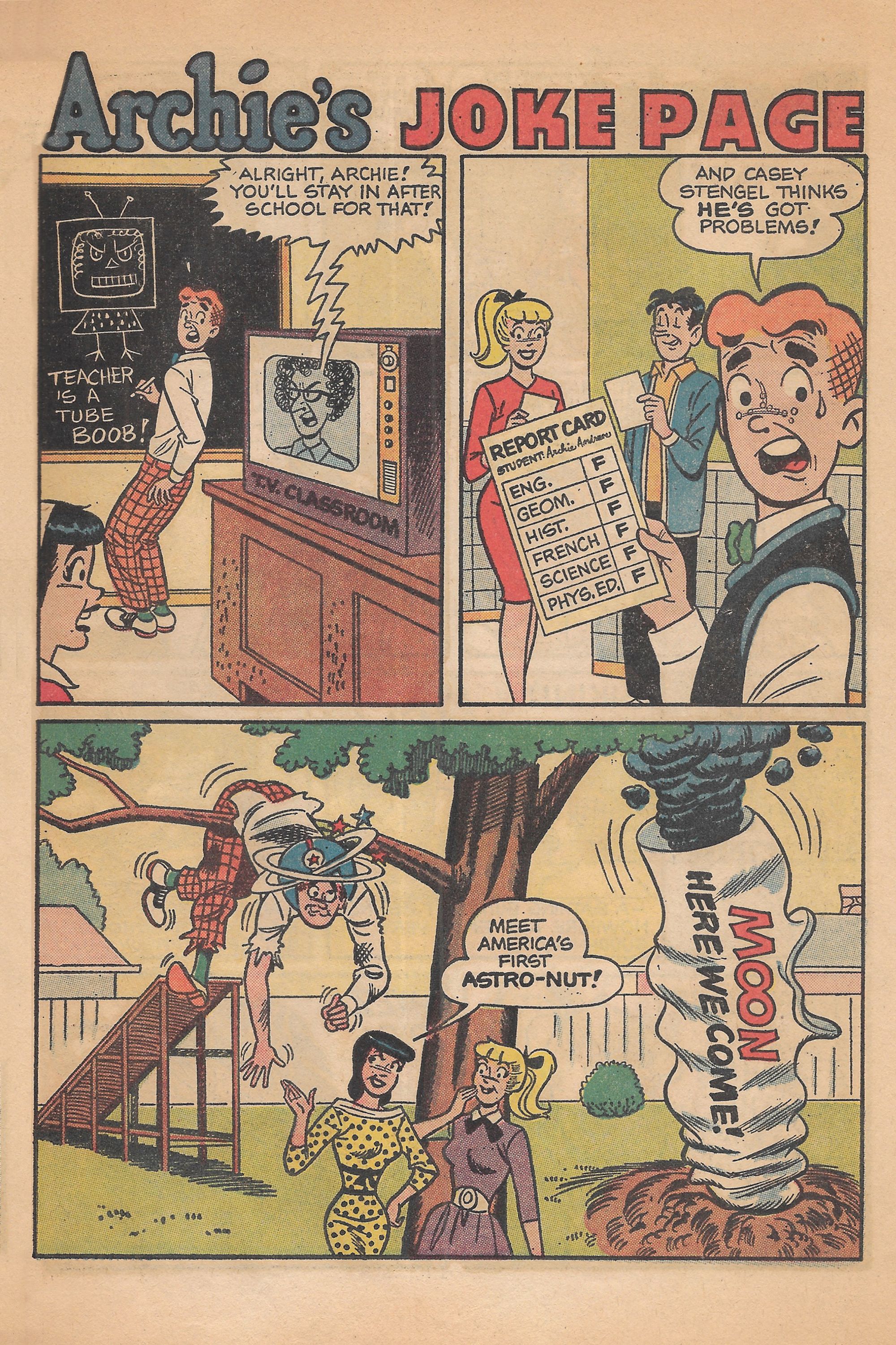 Read online Archie's Joke Book Magazine comic -  Issue #67 - 31