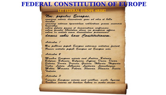Federal Constitution of Europe
