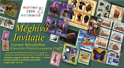 Philatelic News Invitaţie Meghivo Martinel 2009 Micimacko