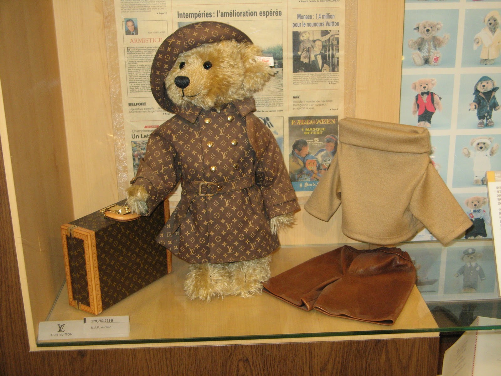 steiff louis vuitton teddy bear price