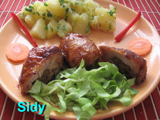 Pulpe umplute, la cuptor, cu cartofi molcomi