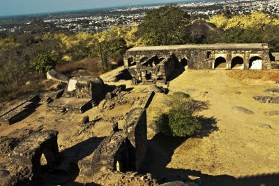 Posted by Vibha Malhotra : Madan Mahal - Watch Tower of the Past : View of the Ruins from the top of Madan Mahal