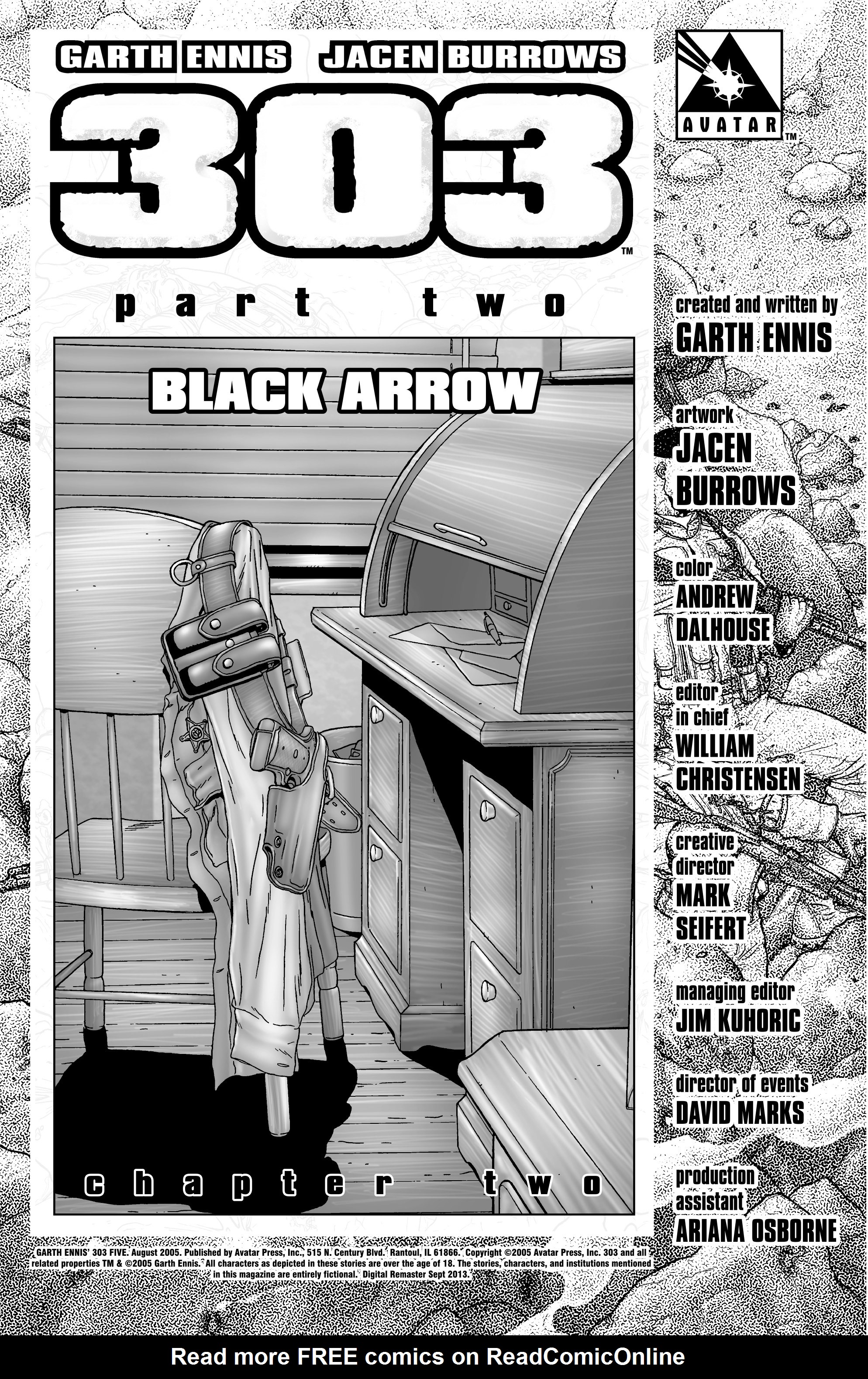 Read online Garth Ennis' 303 comic -  Issue #5 - 2