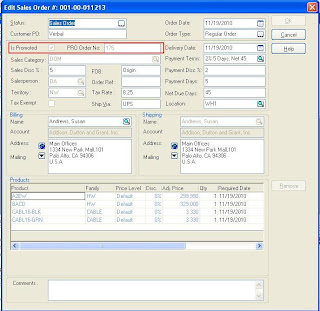 Order Entry Integration