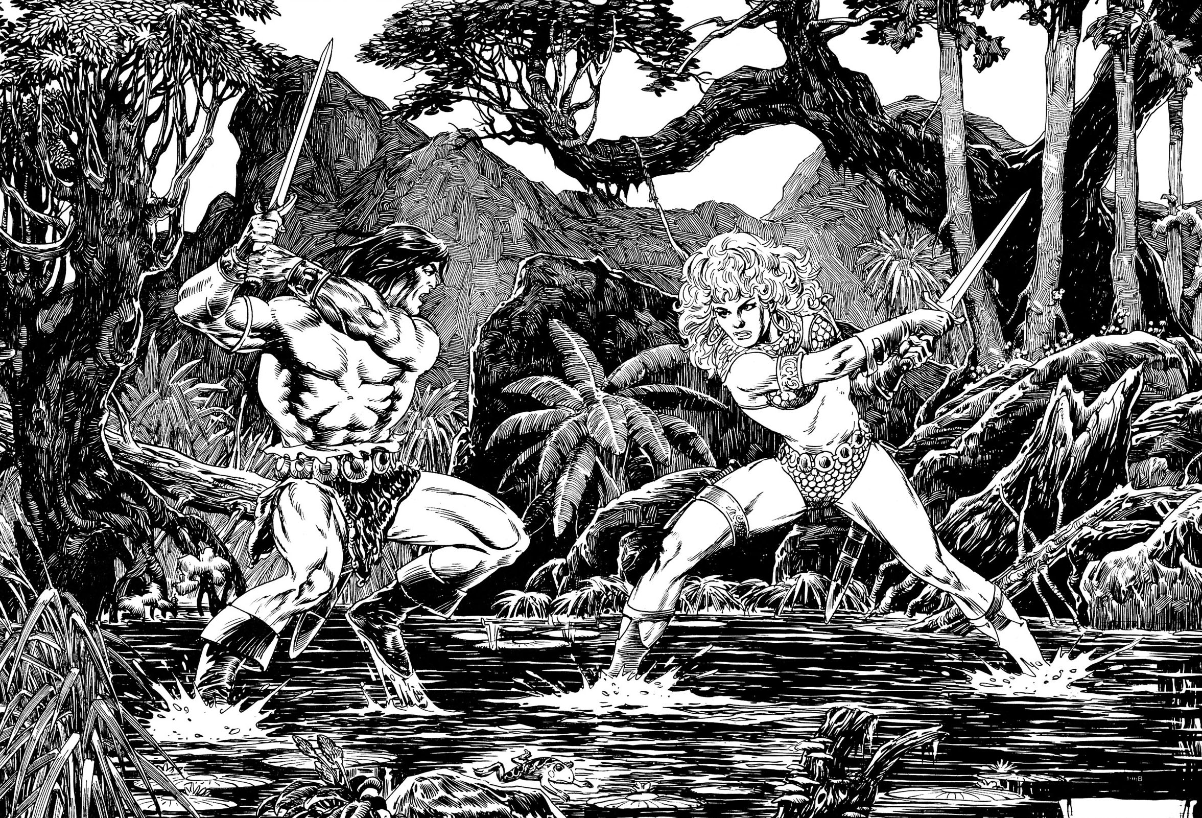 Read online The Savage Sword Of Conan comic -  Issue #211 - 32