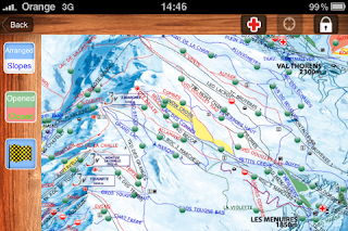 Les 3 Vallees map on iPhone app